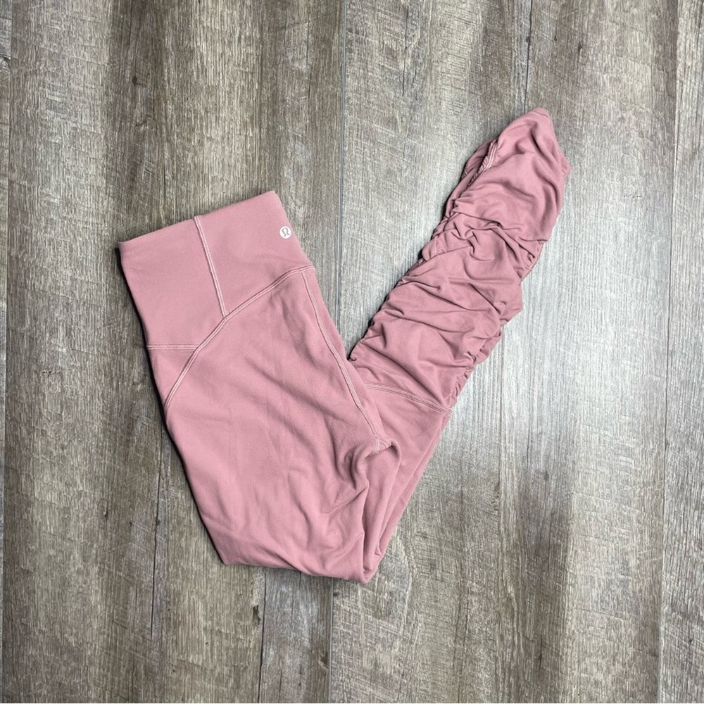 lululemon High Rise Spanish Rose Ready To Rulu Leggings 28” Size 8